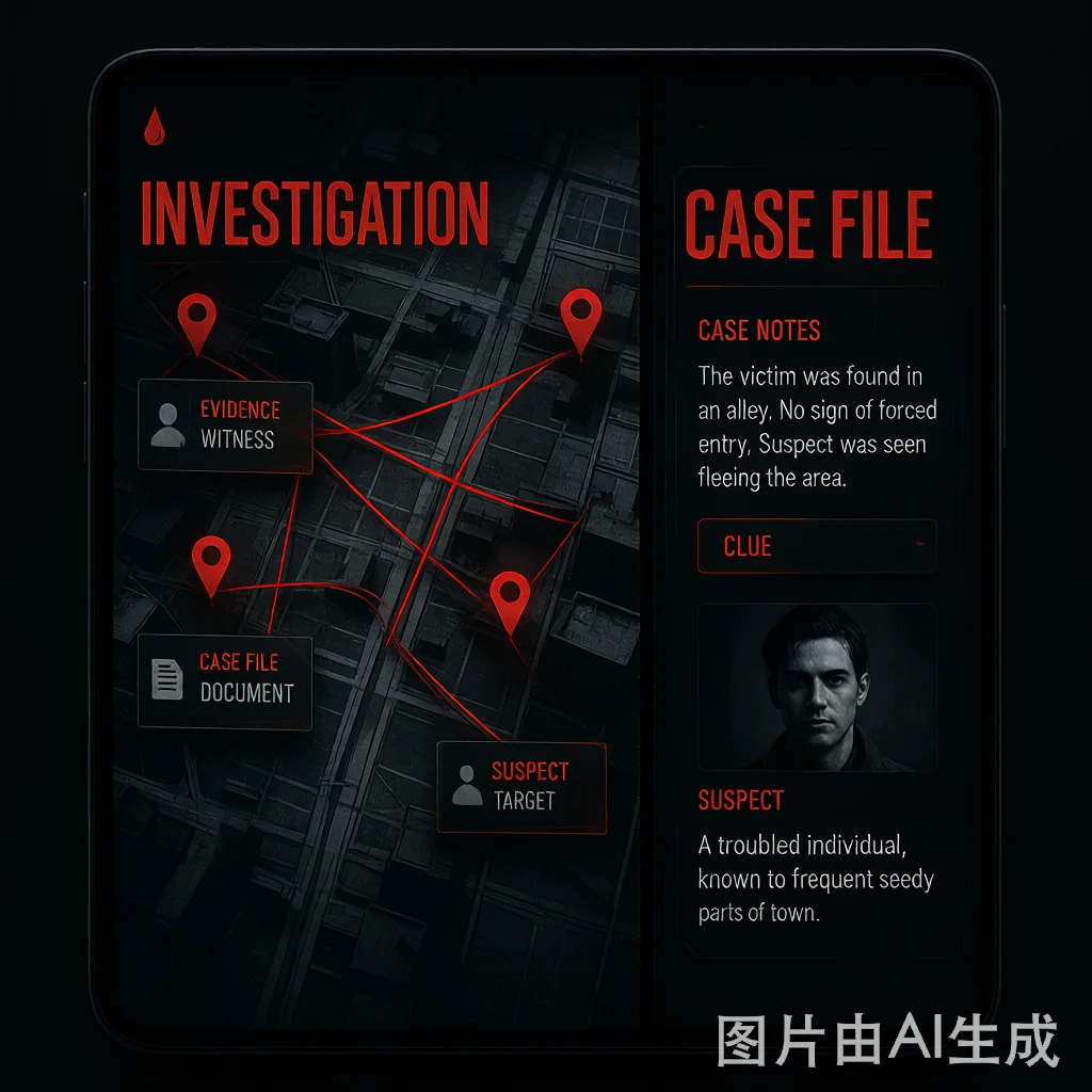 探城纪微信小程序探案界面